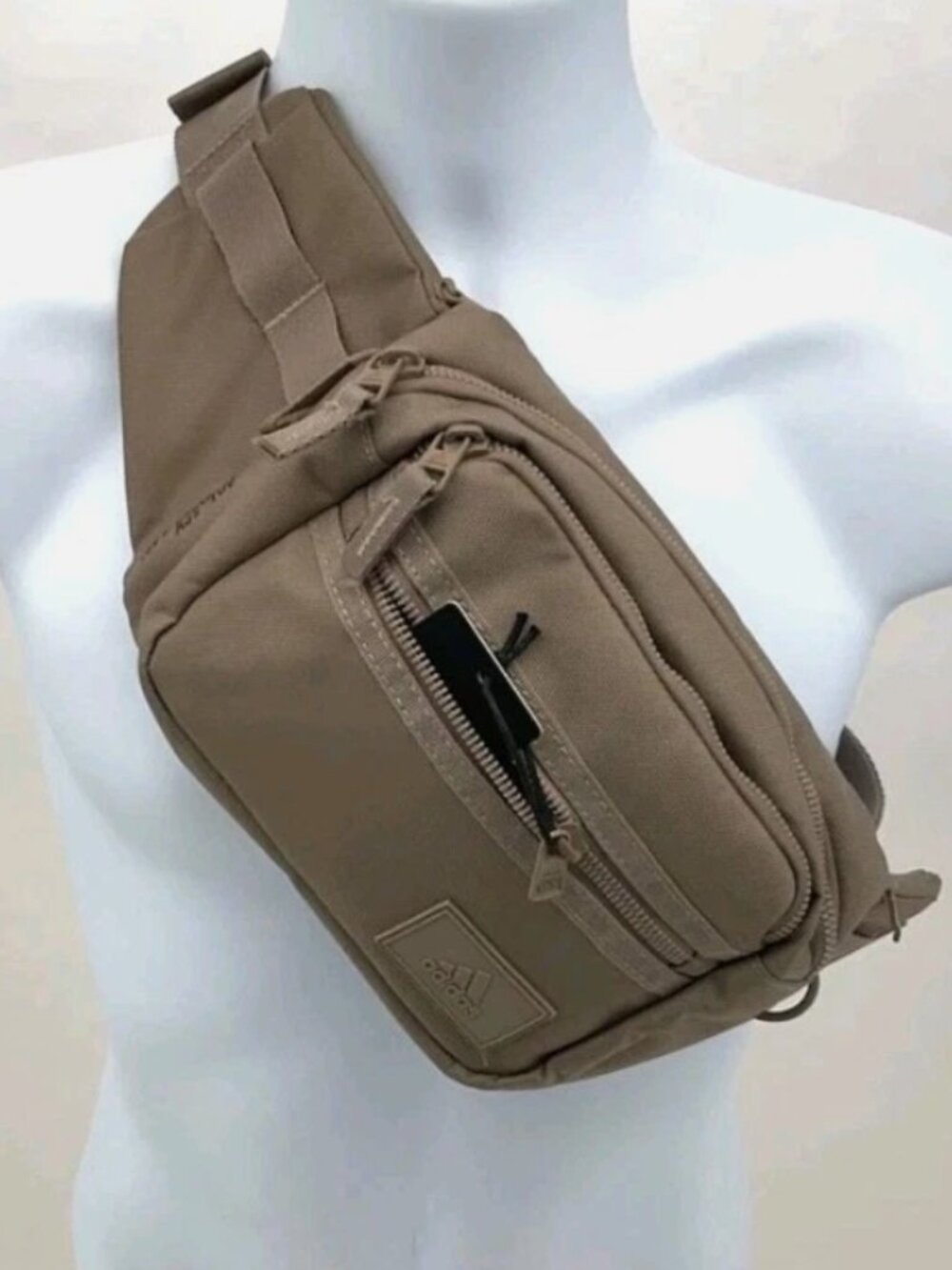 Adidas Ramble Crossbody Sling Bag Belt Fanny Pack Shoulder Chalky Brown JK5422